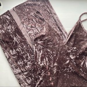 UO Crushed Velvet Midi Dress